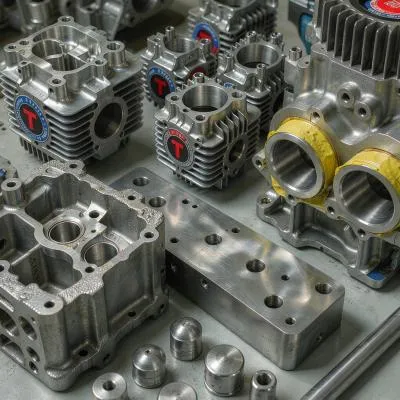 Engine cylinder heads and machinery aluminum castings